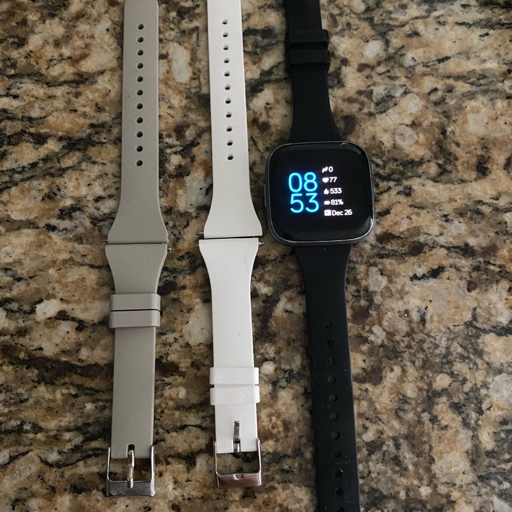 Fitbit Versa 2 Smartwatch (small bands and charger included)